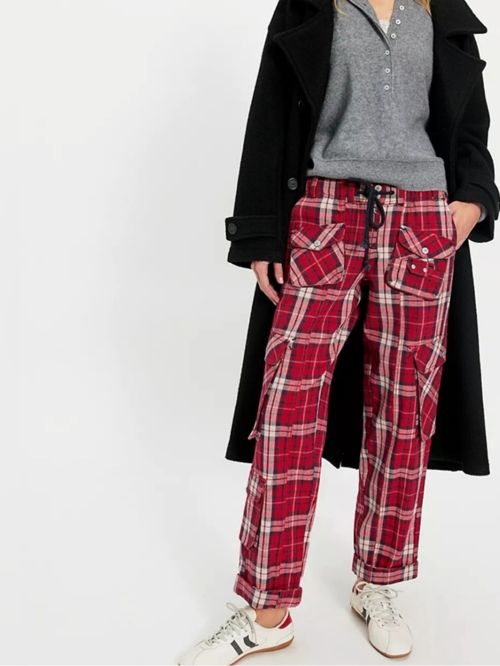NWT Free People Tahiti Cargo-Red Combo